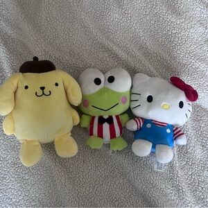 sanrio hello kitty plush and keropi plush